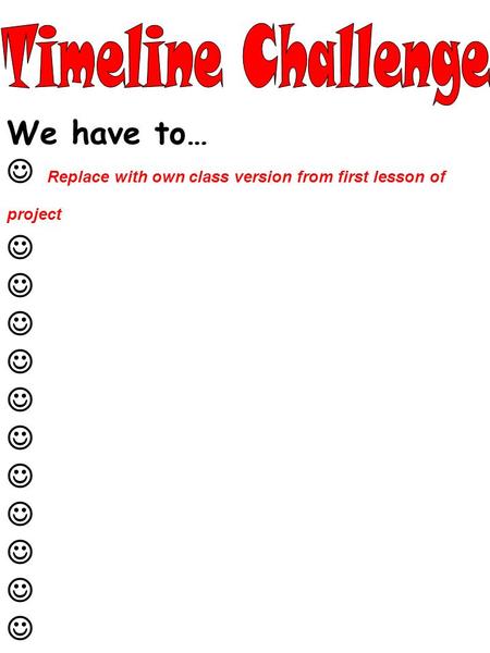 We have to… Replace with own class version from first lesson of project.