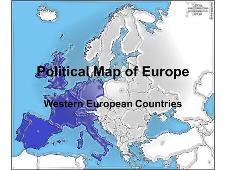 Political Map of Europe Western European Countries.