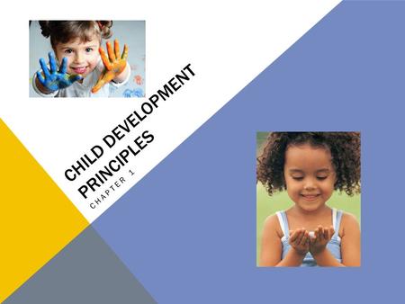 CHILD DEVELOPMENT PRINCIPLES CHAPTER 1. UNIT 1: LIFESPAN DEVELOPMENT Chapter 1: Child Development Principles Chapter 2: Adult Development Principles Chapter.