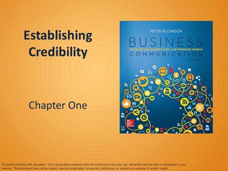 Establishing Credibility