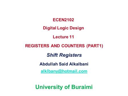 Abdullah Said Alkalbani University of Buraimi
