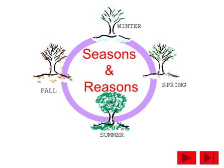 Seasons & Reasons. SEASONS Derives from the weather pattern in middle latitudes where the onset of growth in plants and the reawakening of nature from.