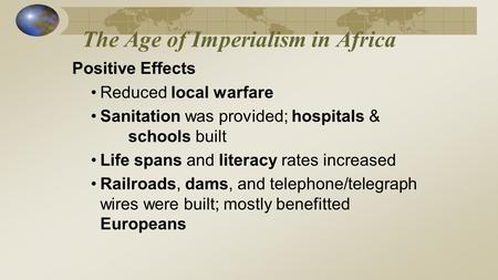 The Age of Imperialism in Africa