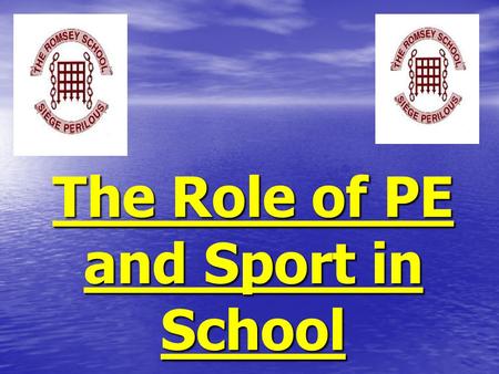 The Role of PE and Sport in School. The government has placed great importance on PE and sport in school. The government has placed great importance on.