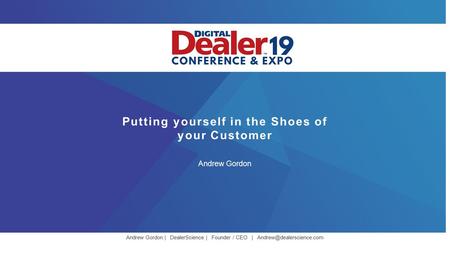 Putting yourself in the Shoes of your Customer