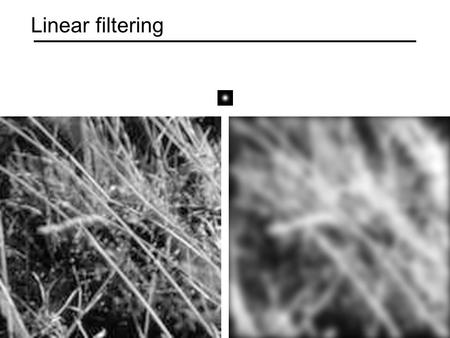 Linear filtering. Motivation: Noise reduction Given a camera and a still scene, how can you reduce noise? Take lots of images and average them! What’s.