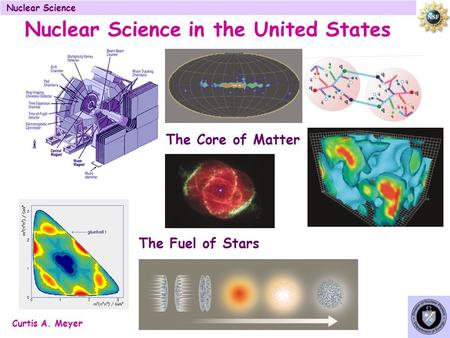 Curtis A. Meyer Nuclear Science in the United States The Core of Matter The Fuel of Stars.