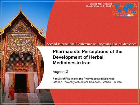 Pharmacists Perceptions of the Development of Herbal Medicines in Iran