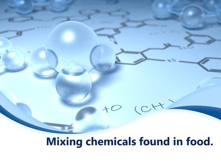 Mixing chemicals found in food.. Are you surprised? What do you think happens in your stomach when you mix several chemicals that are present in artificial.
