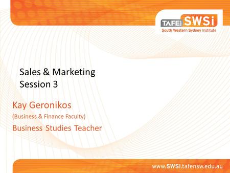 Sales & Marketing Session 3