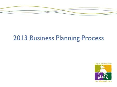 2013 Business Planning Process. Business Planning - 2013 Process Guidelines Budget Preparation Preparation of Business Plans Management Review Presentations.