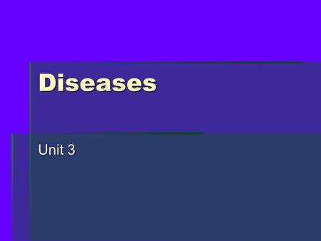 Diseases Unit 3. Disease Outbreak  A disease outbreak happens when a disease occurs in greater numbers than expected in a community, region or during.