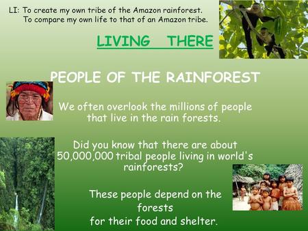 PEOPLE OF THE RAINFOREST