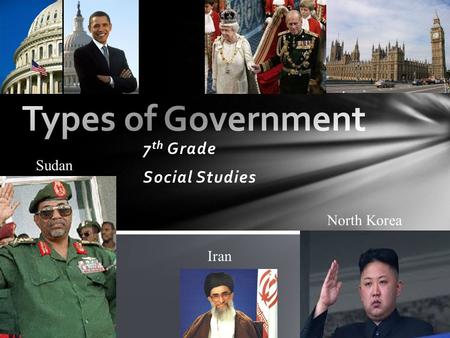 7 th Grade Social Studies North Korea Iran Sudan.