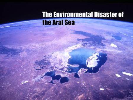 The Environmental Disaster of the Aral Sea. Create a cause-and-effect diagram, which lists a series of effects that resulted from diverting (redirecting)