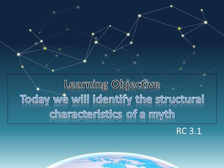 RC 3.1. Structural means the way text is put together. Characteristics means the qualities that make up the text.