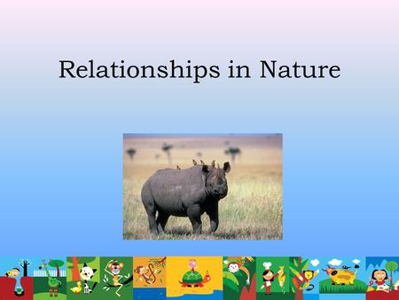 Relationships in Nature. What is symbiosis? What it means: Two organisms that live together Temporarily or for a longer time At least one of the organisms.