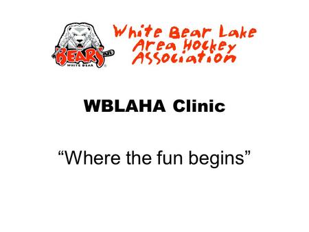 WBLAHA Clinic “Where the fun begins”. Goal of the program.