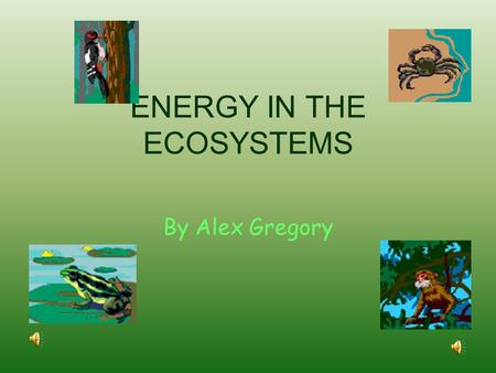 ENERGY IN THE ECOSYSTEMS By Alex Gregory Oxygen and CO 2 Animals and people breathe in oxygen and exhale, or let out, carbon dioxide. Plants take in.
