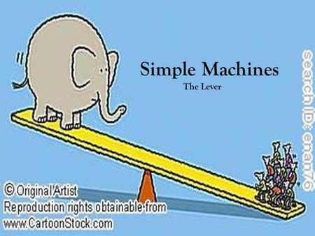 Simple Machines The Lever
