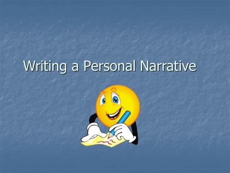 narrative writing ppt 5th grade