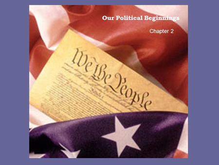 Our Political Beginnings Chapter 2. The Colonists brought with them to North America knowledge of the English political system, including three key ideas.