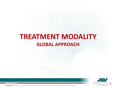 1 TREATMENT MODALITY GLOBAL APPROACH. SHOULDER Treatment 2.
