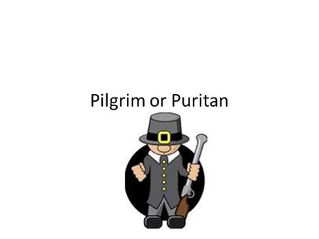 Pilgrim or Puritan. Pilgrims vs Puritans Pilgrims Were separatists Extreme Puritans Wanted to separate from the church Puritans Non Separatists Purify.