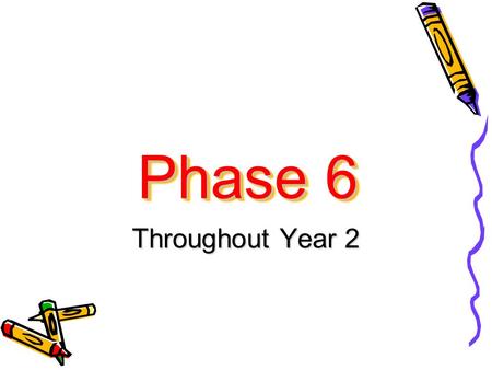 Phase 6 Throughout Year 2. Vocabulary We use the correct terminology with the children right from reception. It may sound complicated but it actually.