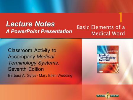 1 Lecture Notes A PowerPoint Presentation