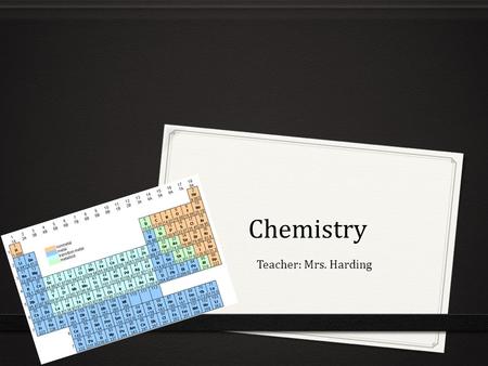 Chemistry Teacher: Mrs. Harding. Chemistry  Teacher Information: Rosa Harding Rm #: E211 Phone: 937-3200   Tutoring is available.