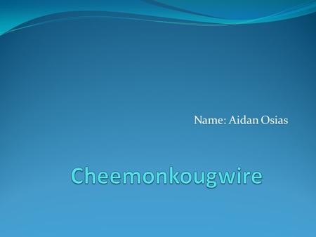 Name: Aidan Osias Cheemonkougwire.