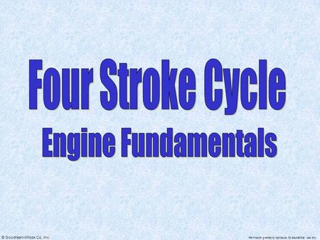 Four Stroke Cycle Engine Fundamentals.