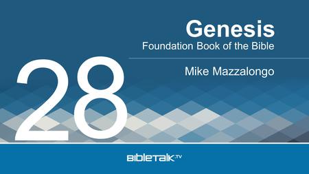 Foundation Book of the Bible Mike Mazzalongo Genesis 2 8.