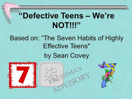 “Defective Teens – We’re NOT!!!”