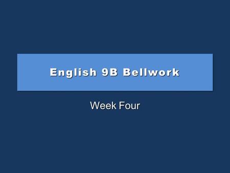 English 9B Bellwork Week Four Coordination and Subordination Should I coordinate with for ? Should I coordinate with for ? Or would it be better to subordinate.