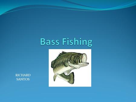 RICHARD SANTOS. Why Bass Fishing? Number 1 fresh water fishing sport 5 Billion dollar industry Anyone can participate.