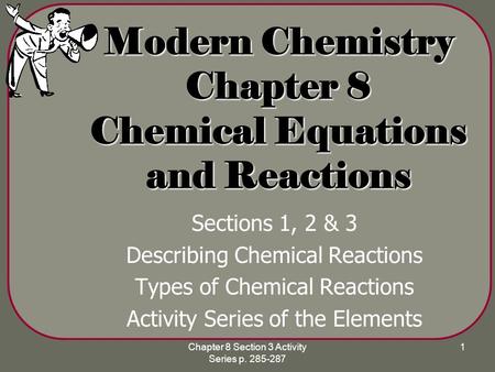 Modern Chemistry Chapter 8 Chemical Equations and Reactions