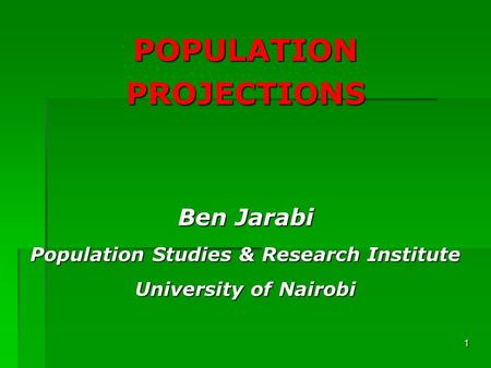 Population Studies & Research Institute