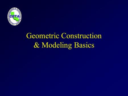 Geometric Construction & Modeling Basics. Points A point represents a location in space or on a drawing. It has no width, height or depth. Sketch points.