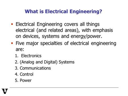 What is Electrical Engineering?