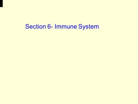 Section 6- Immune System