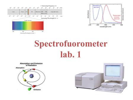 Spectrofuorometer lab. 1. Fluorescence spectroscopy or (spectrofluorometry) Is a type of electromagnetic spectroscopy which analyzes fluorescence from.