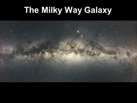 The Milky Way Galaxy. HW #9 – MasteringAstro “Stars and Galaxies” Available now Tuesday April 17 th Due BEFORE CLASS Tuesday April 24 th Observing logs.