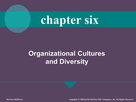 Organizational Cultures and Diversity