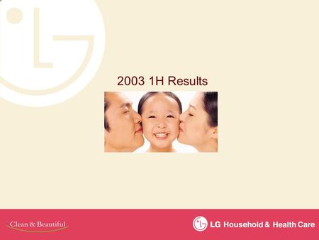 2003 1H Results. Sales and Operating Income Due to the slowdown in domestic consumption and intense competition, sales decreased by 2% and operating income.