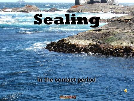 Sealing In the contact period. Cook Cook noted the presence of fur sealsCook noted the presence of fur seals on the New Zealand coast in 1773. on the.