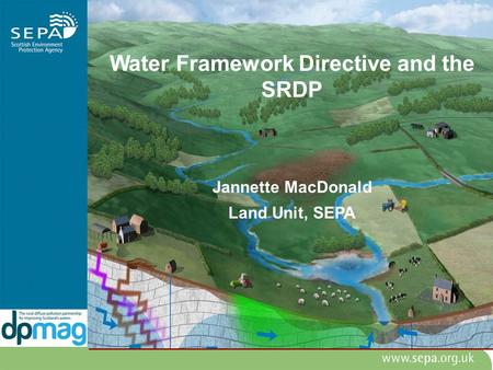 Water Framework Directive and the SRDP Jannette MacDonald Land Unit, SEPA.