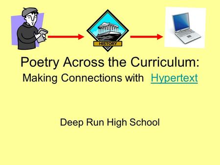 Poetry Across the Curriculum: Making Connections with HypertextHypertext Deep Run High School.