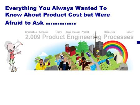 Everything You Always Wanted To Know About Product Cost but Were Afraid to Ask ………….